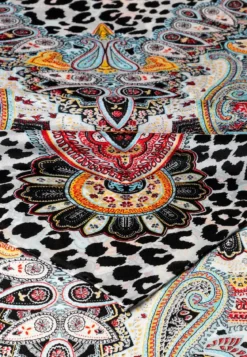 Animal Paisley 140x140 - multi black (schwarz)