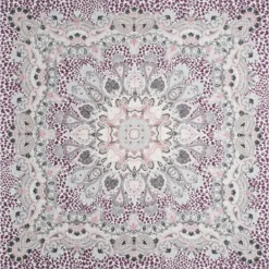 Animal Paisley 140x140 - multi wine (rot)