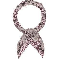 Animal Paisley 140x140 - multi wine (rot)