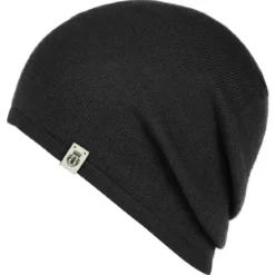 Business Cashmere Muetze - black (schwarz)