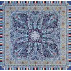 Butterfly Paisley 140x140 - multi blue (blau)
