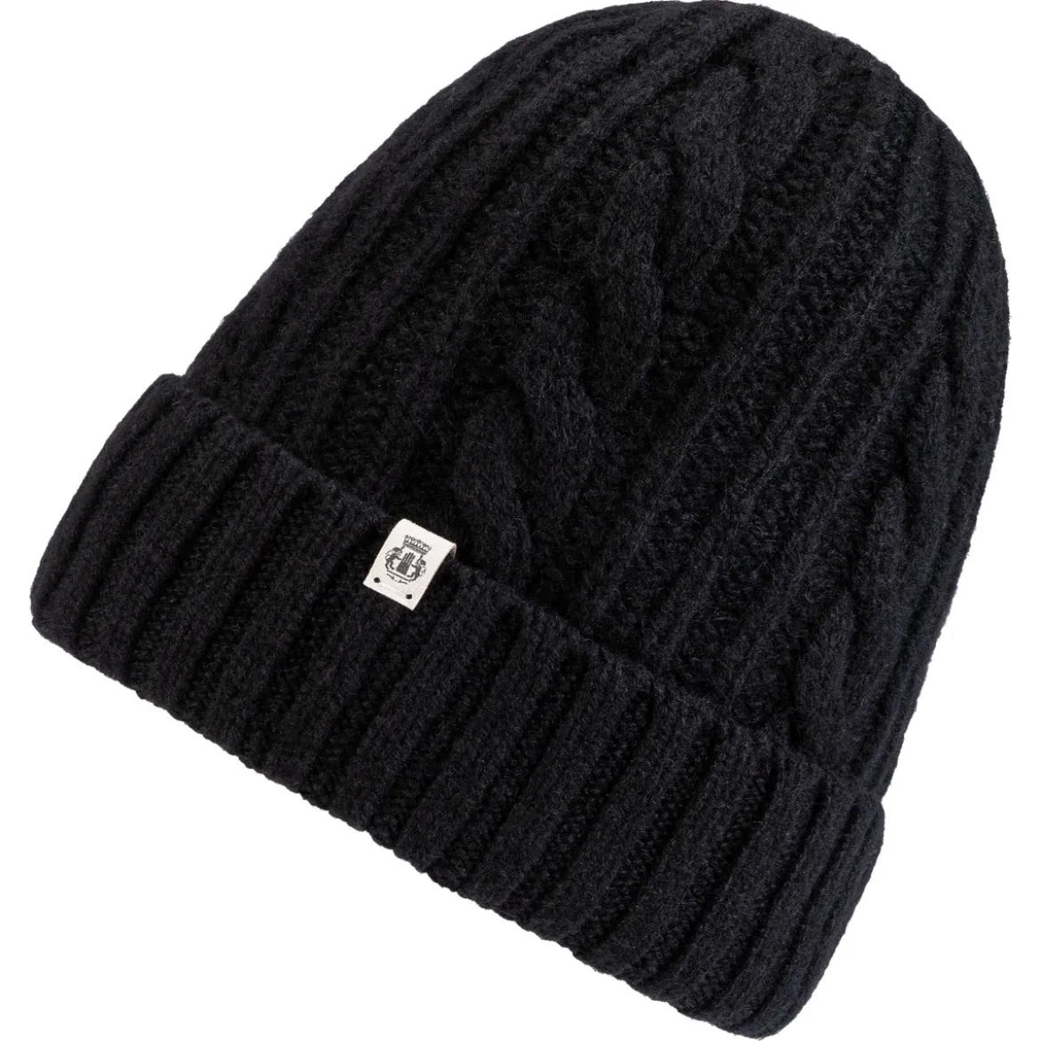 Cabled Charm Mütze - black (schwarz)