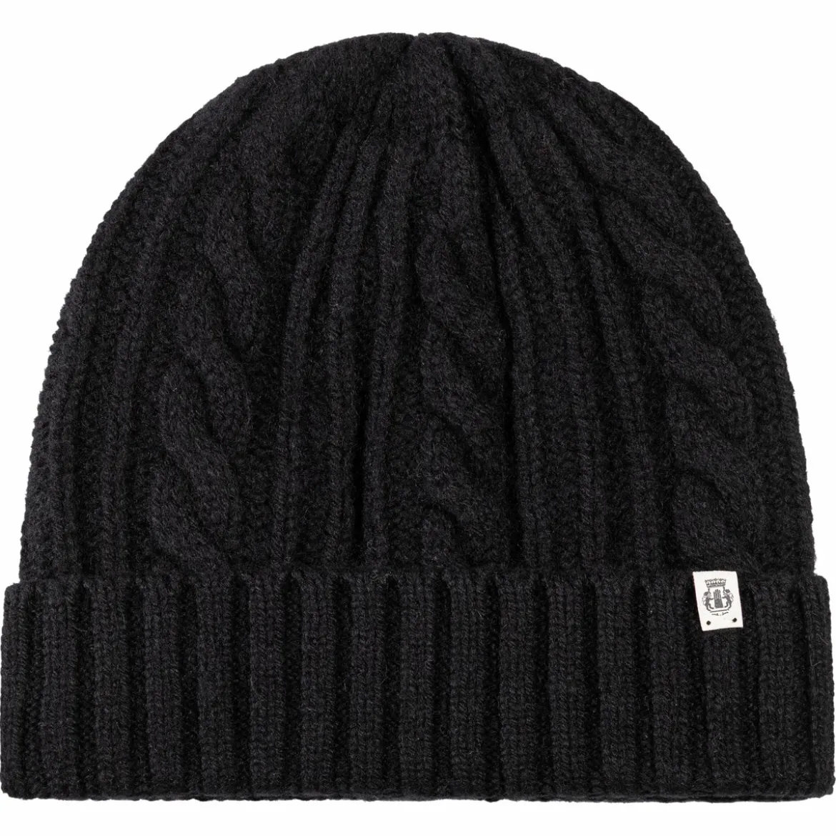 Cabled Charm Mütze - black (schwarz)