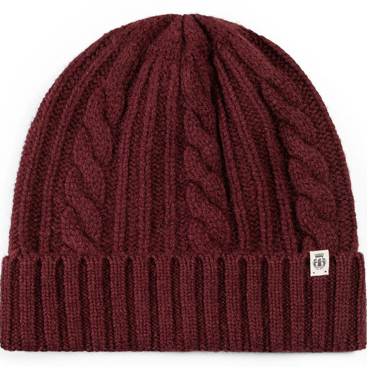 Cabled Charm Mütze - mulberry (rot)