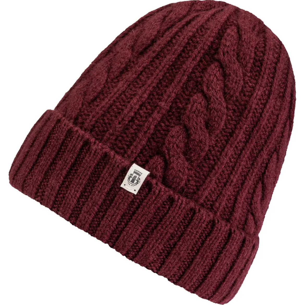 Cabled Charm Mütze - mulberry (rot)