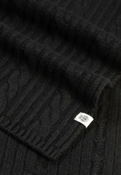 Cabled Charm Schal 30x180 - black (schwarz)