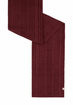 Cabled Charm Schal 30x180 - mulberry (rot)