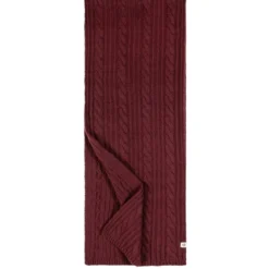 Cabled Charm Schal 30x180 - mulberry (rot)