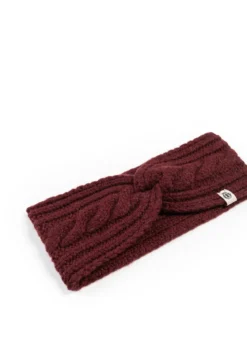 Cabled Charm Strirnband - mulberry (rot)
