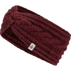 Cabled Charm Strirnband - mulberry (rot)