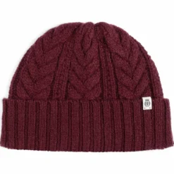 Cashmere Twist Mütze - mulberry (rot)