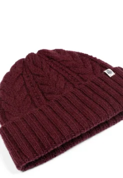 Cashmere Twist Mütze - mulberry (rot)