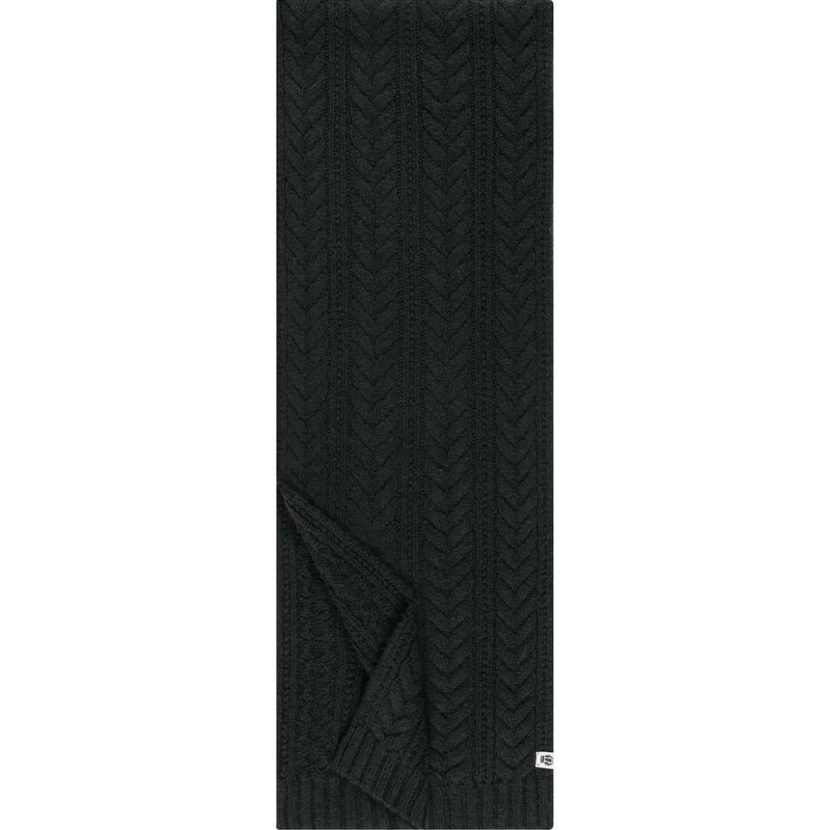 Cashmere Twist Schal 30x180 - black (schwarz)