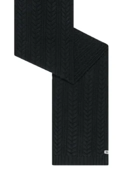 Cashmere Twist Schal 30x180 - black (schwarz)