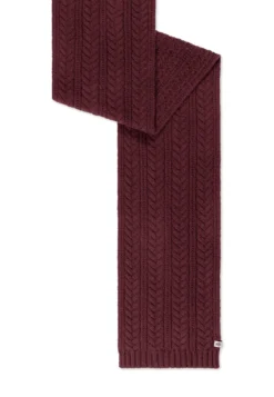 Cashmere Twist Schal 30x180 - mulberry (rot)
