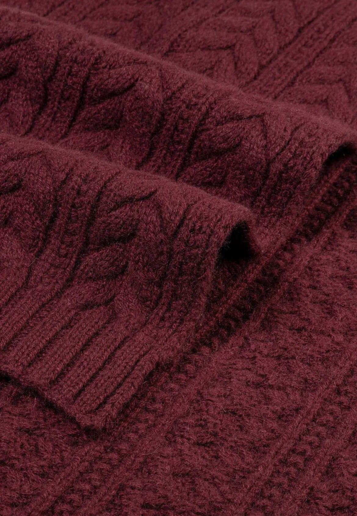 Cashmere Twist Schal 30x180 - mulberry (rot)