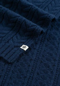 Cashmere Twist Schal 30x180 - navy (blau)