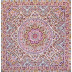 Circular Paisley 140x140 - multi pastel (beige)