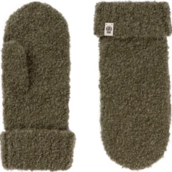 Classic Bouclé Fäustlinge - moss (grün)