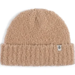 Classic Bouclé Umschlagmütze - camel (beige)