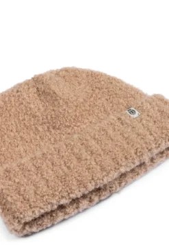 Classic Bouclé Umschlagmütze - camel (beige)