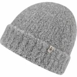 Classic Bouclé Umschlagmütze - flanell (grau)