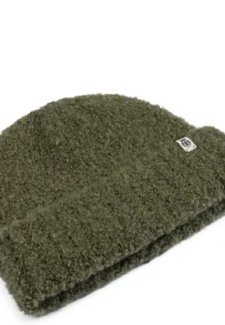 Classic Bouclé Umschlagmütze - moss (grün)