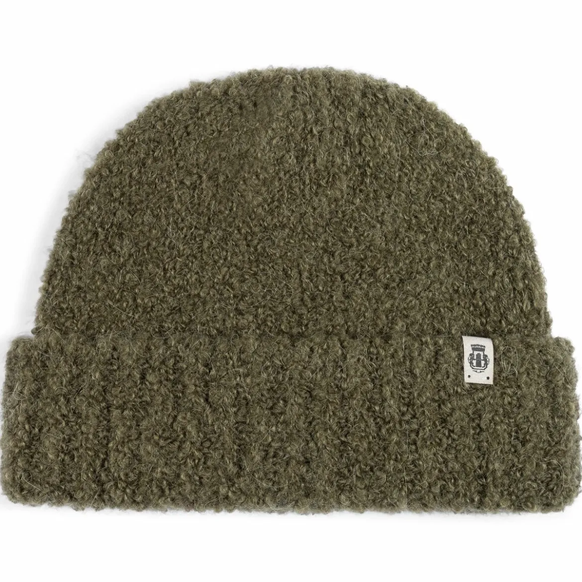 Classic Bouclé Umschlagmütze - moss (grün)