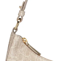 Cleo small Croco - light stone (grau)