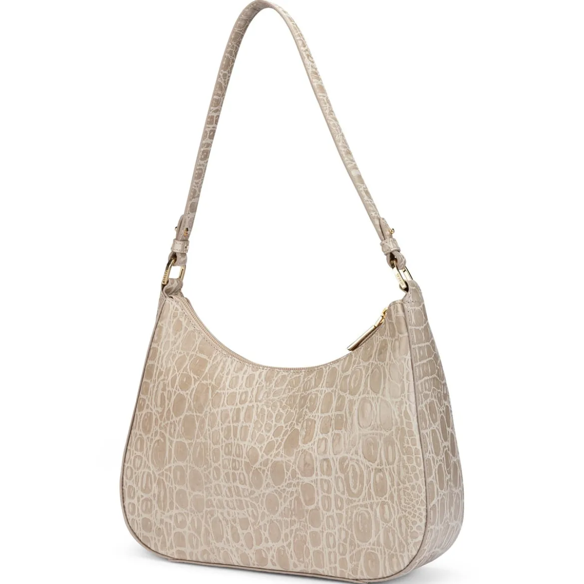 Cleo small Croco - light stone (grau)