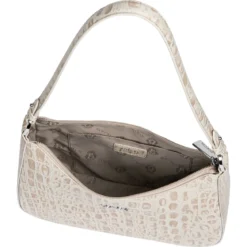 Cleo small Croco silver - desert (braun)