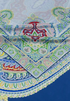 Colorblocking Ornament 140x140 - multi blue (blau)