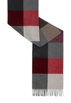 Coloured Squares Women 35x170 - multi bordeaux (rot)