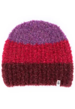 Cosy Bouclé New Mütze - multi wine (rot)
