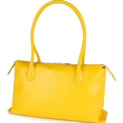 Davina patent handbag medium - yellow (gelb)
