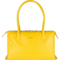 Davina patent handbag medium - yellow (gelb)