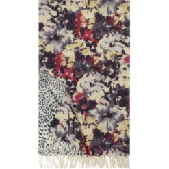 Double Pattern 50x180 - multi mulberry (rot)