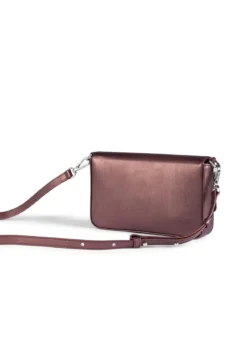 Emilia Shoulder bag metallic XS - wine (rot)