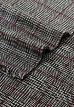 Fine Check 35x180 - black (schwarz)