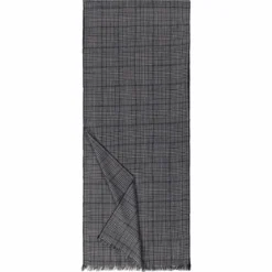 Fine Check 35x180 - navy (blau)