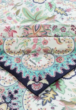 Fior di Seta 140x140 - multi navy (blau)