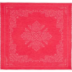Floral Ornament 130 x 130 - poppy red (rot)