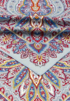 Flourishing Paisley 90x90 - multi ciel (blau)