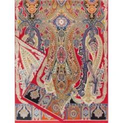 Harfen Paisley 70x170 - multi red (rot)