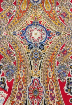 Harfen Paisley 70x170 - multi red (rot)