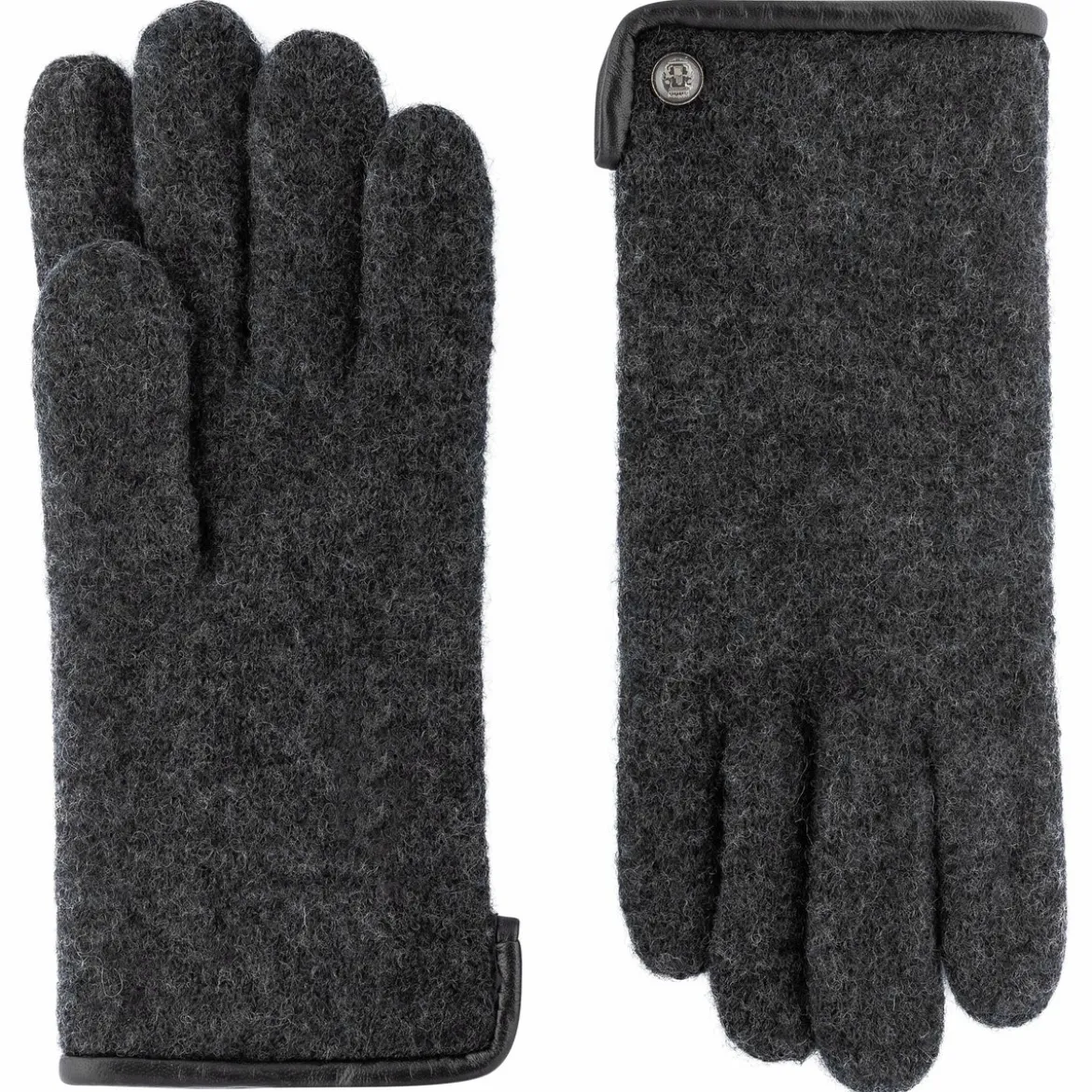 Klassischer Walkhandschuh Women - anthracite (grau)