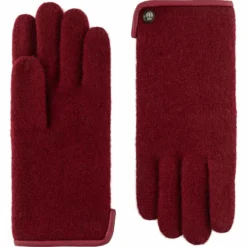 Klassischer Walkhandschuh Women - bordeaux (rot)