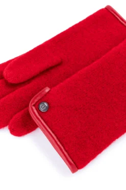 Klassischer Walkhandschuh Women - red (rot)