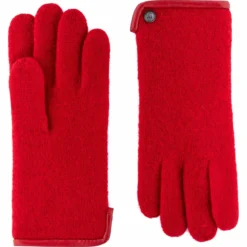 Klassischer Walkhandschuh Women - red (rot)