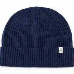 Klassische Strickmütze - navy (blau)